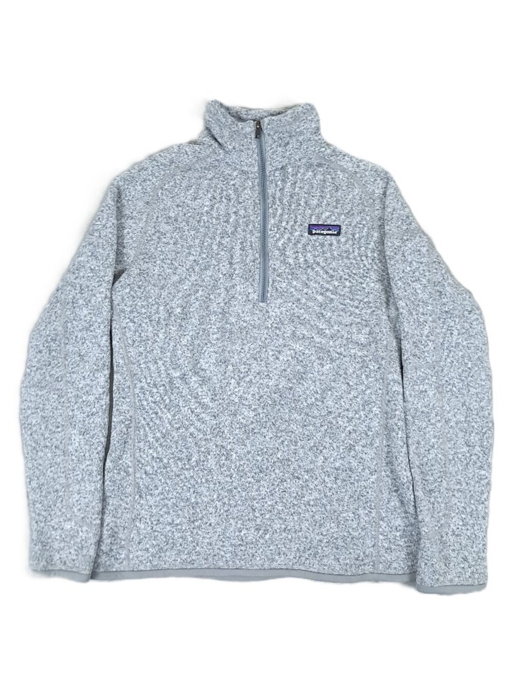 Patagonia Better Sweater Women Medium 1/4 Zip Gray Fleece Pull Over 25617 Winter